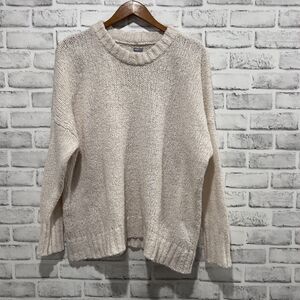 Aerie Big Sky Oversized Cream Sweater Pullover Womens Size Small